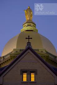 The Golden Dome, the Administration Building of the University of Notre Dame